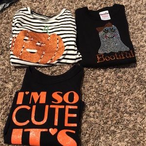 Lot of girls Halloween shirts size 2t